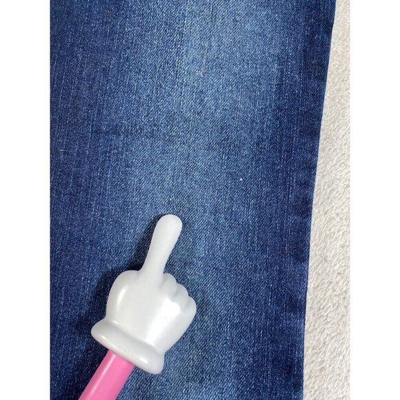 Abercrombie & Fitch Emma Low Rise Jeans Stretch Dark Wash Bootcut Size 2L - Picture 4 of 16